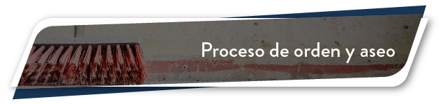 Proceso de orden y aseo