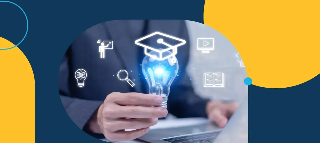 Icono con bombillo representando la innovación en educación