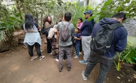 Poli visita a la biorreserva de Cota 